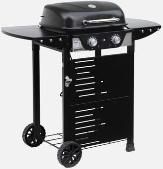 Sweeek Barbacoa El&eacute;ctrica De 2 Quemadores, Acero Esmaltado