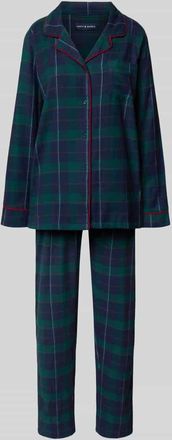 Happyshorts Happy Shorts Pyjama mit Reverskragen Modell XMAS in Marine, Größe XXL