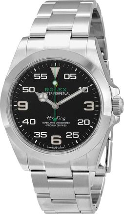 Rolex Pre-owned Pre-owned Rolex Air-King Automatic Black Dial Mens Oyster Watch M126900-0001
