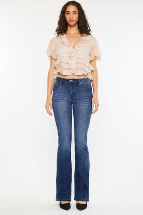 Kancan Constance Essentials High Rise Bootcut Jeans in Medium Wash at Nordstrom, Size 28