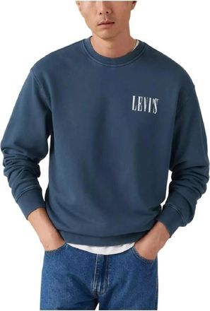 Levi's Crewneck Sweatshirt - Heren - Sweatshirts - Blauw - S - Katoen - Hoodies & sweatvesten