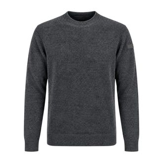 Roberto Ricci Design Velvet Round Knit - Heren - Truien - Blauw - Maat: S Velours
