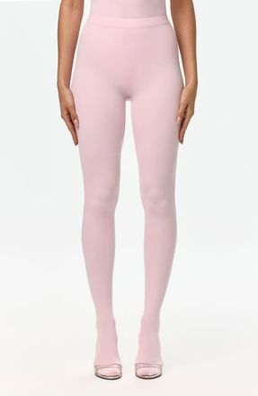 Naked Wardrobe Closed Toe Leggings in Cotton Candy at Nordstrom, Size X-Small
