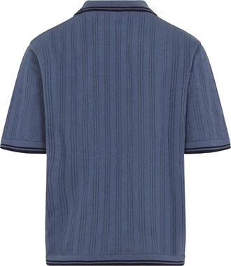 Carhartt Work in Progress Mens Polo Shirt Ramsey Velvet Blue Deep Night Cotton T-shirts And Polos