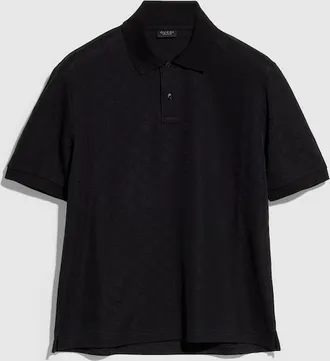 Gucci GG Technical Jersey Jacquard Polo Shirt, Size XXXL, Black, Ready-to-wear