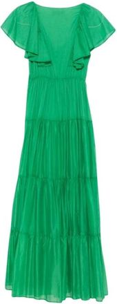 Kaos Kaos, Kleedjes, Dames, Groen, M, 5017 Abito Lungo