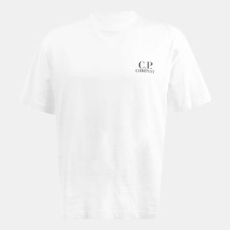 C.P. Company Heren-T-shirt met C.P. Company 30/1 Jersey Logo in Wit
