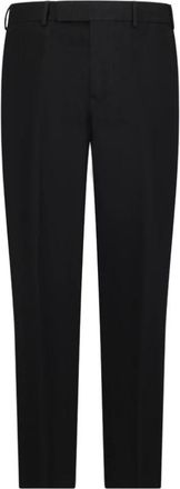 Pantaloni Torino Slim-fit Broeken - Heren - Slim Fit Broeken - Zwart - L - Leer - Broeken