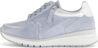 Gabor Schoenen, Dames, Blauw, 39 EU, Leer, Lage sneaker