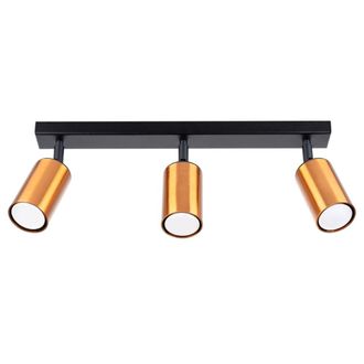 Sollux Lighting L&aacute;mpara de techo negro/cobre acero alt. 19