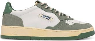 Autry Green Logo Sneakers