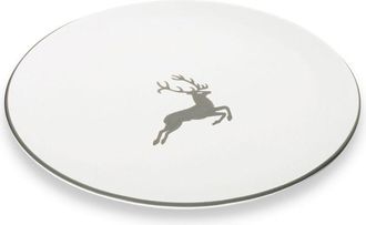 Gmundner Keramik Gmundner Keramik - Gmundner Cer&aacute;mica Ciervo Gris, Plato De Cena Taza (&oslash; 28cm)
