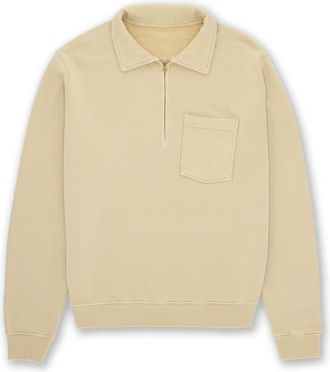 Fortela Woven Zip-Up Sweatshirt in Oatmilk at Nordstrom, Size Small Eu