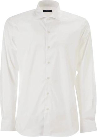 Fay Regular-fit overhemd - Heren - Zakelijke Overhemden - Wit - 4XL - Katoen - Overhemden