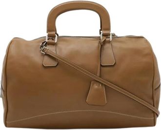 Prada Pre-owned Weekend Bags, female, Brown, Size: ONE SIZE Pre-owned Vintage Boston Bag