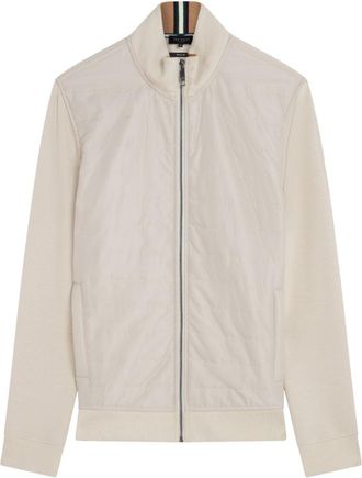 Ted Baker Entil Regular Fit Gewatteerde Jas Met Trechtervormige Bovenkant, Cr&egrave;mekleurig