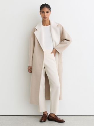 Reiss Cream Welt-pocket Tapered Trousers, 18L