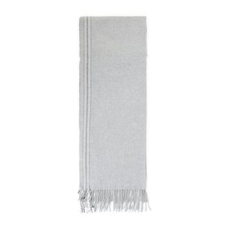 Brunello Cucinelli Pa&ntilde;uelo de seda - Accessories - Mujer - Gris - ONE SIZE