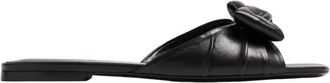 Ferragamo Padded Vara Bow Nappa Slide, Size 5 D