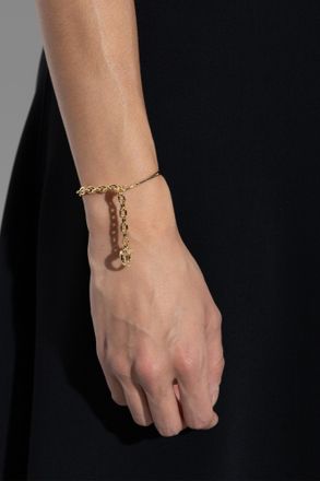 Ferragamo Brass Bracelet, Womens, Gold