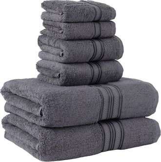 Luxury Home 6Pc Cotton Towel Set