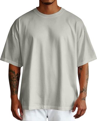 Generic T Shirts for Men UK Light and Breathable Sports T-Shirt, Gym Clothes with Anti-Odour Technology, Casual Training Baseball Shirt Stretchable Activewear