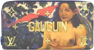 Louis Vuitton Dark Blue Coated Canvas Long Wallet (Bi-Fold) (Pre-Owned)