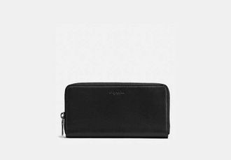 Coach Accordion Wallet in Black | Leather