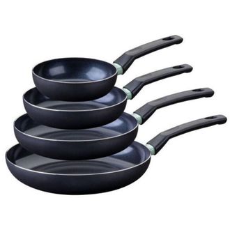 Fackelmann Set di 4 padelle - FACKELMANN - Brandao - Antiaderenti in ceramica - 16, 20, 24 e 28 cm