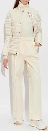 Moncler Cataire Down Jacket, Womens, Cream