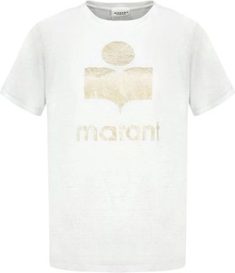 Isabel Marant Zewel T-shirt - female - Isabel Marant - T-Shirts - White - XS - Tops
