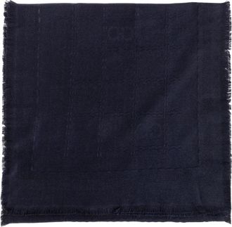 Ferragamo Wool Scarf - Dames - Sjaals - Blauw - ONE Size - Wol - Accessoires