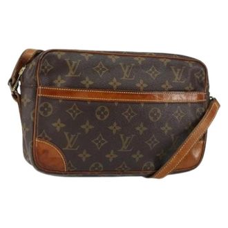 Louis Vuitton Pre-owned Cross Body Bags, female, Brown, Size: ONE SIZE Pre-owned Canvas Cross Body Bag