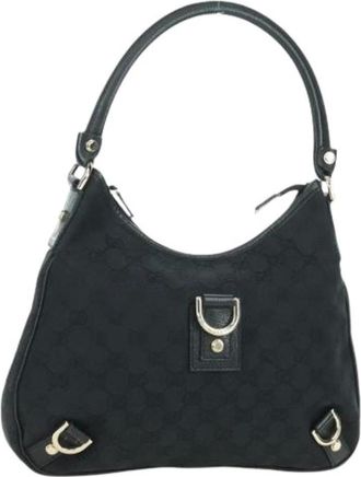 Gucci Pre-owned Handbags, female, Black, Size: ONE SIZE Pre-owned Vintage Shoulder Bag