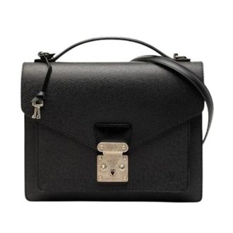 Louis Vuitton Pre-owned Shoulder Bags, male, Black, Size: ONE SIZE Pre-owned Monceau Taiga 2way Bag