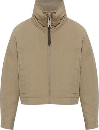 Moschino Hooded Jacket - Dames - Zomerjassen - Beige - M - Jassen