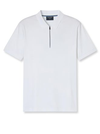 Olymp Poloshirt OLYMP, Herren, Gr. XXL, wei&szlig;, Jersey, Obermaterial: 100% Baumwolle, regular fit normal, Rippb&uuml;ndchen, Shirts Poloshirt, unifarben, regular f