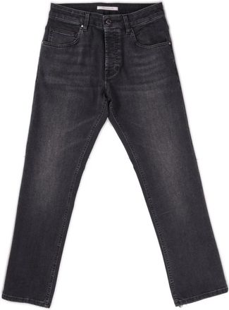 Don the Fuller Polyester Jeans Tapered Zwart 5-Pocket - Heren - Slim Fit Jeans - Grijs - W38 - Polyester - Jeans