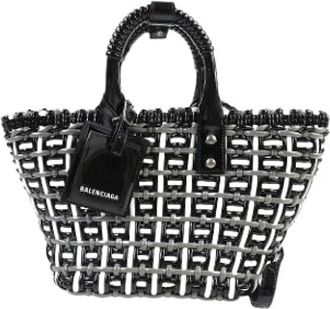 Balenciaga Pre-owned Satchel - Dames - Vintage Shopper - Grijs - ONE Size - Leer - Vintage