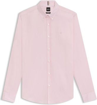 BOSS Slim-fit shirt with Double B monogram