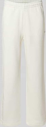 Lacoste Loose Fit Sweatpants aus reiner Baumwolle in Offwhite, Gr&ouml;&szlig;e XXL