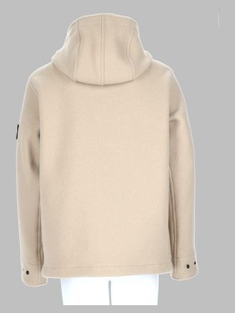 Stone Island Virgin Wool & Cashmere Parka - Beige