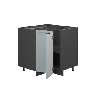 Vicco Armario De Esquina Fame-line, Azul Claro-gris, 80.5 Cm, Et Roble