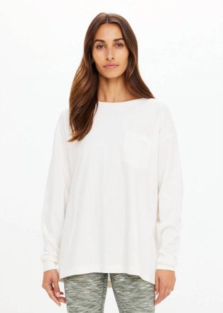 The Upside Soho Cara Long Sleeve Top In Creme
