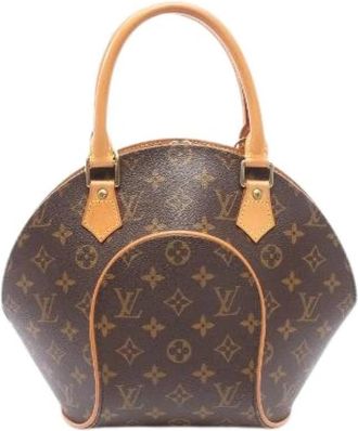 Louis Vuitton Pre-owned Ellipse PM Monogram Handbag - Dames - Vintage Handtas - Bruin - ONE Size - Leer - Vintage