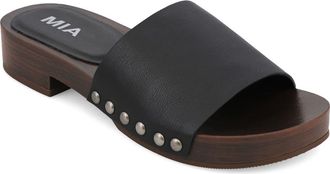 Mia Lanell Slide Sandal in Black at Nordstrom, Size 6.5