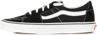Vans Zwarte lage sneaker met rubberen logo - Heren - Sneakers - Zwart - 45 1/2 EU - Su&egrave;de - Schoenen