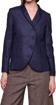 Jack Murphy Nicole Tweed Jacket In Imperial Blue