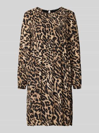 Betty Barclay Knielanges Kleid mit Rundhalsausschnitt und Smok-Details in Black, Gr&ouml;&szlig;e 36