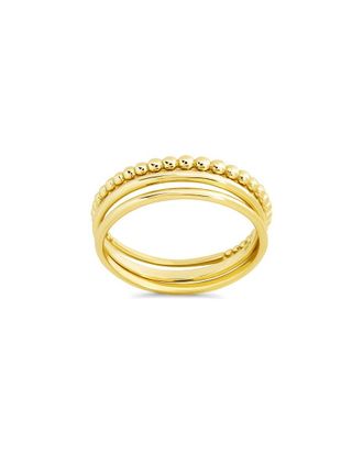 Sterling Forever 14K Over Silver Adele Stacking Ring